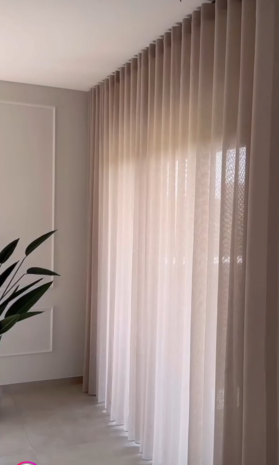 Tessuto per tende – Tulle aceto – Lino & Viscose Venduto al metro Altezza 2.90